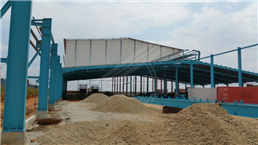 Fabrication, Erection and Welding of Steel Structure at Times Ceramica, Tanjung Langsat.