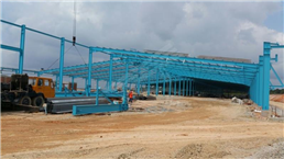 Fabrication, Erection and Welding of Steel Structure at Times Ceramica, Tanjung Langsat.