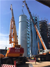 Lifting of Tank for Sending to Singapore